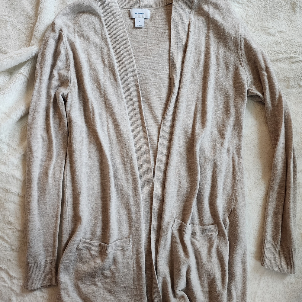 Old Navy Women's Beige Cardigan Sweater
